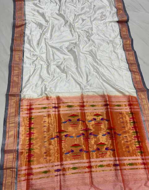 Original double pallu handmade