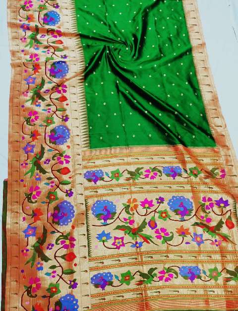Original haif brocade paithani
